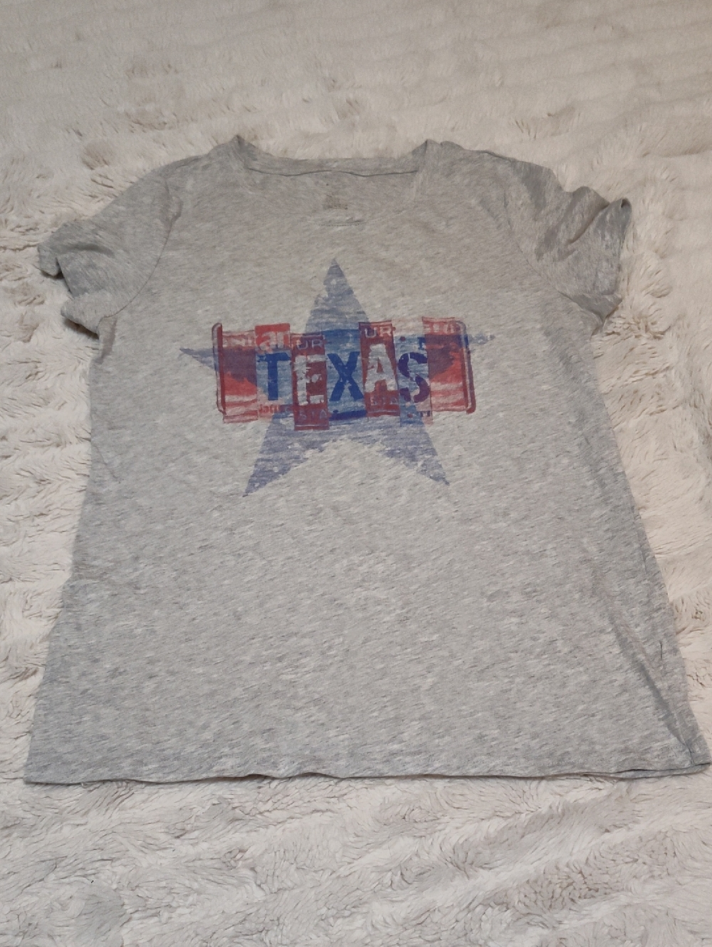 Grey 'TEXAS' Star Graphic Tee